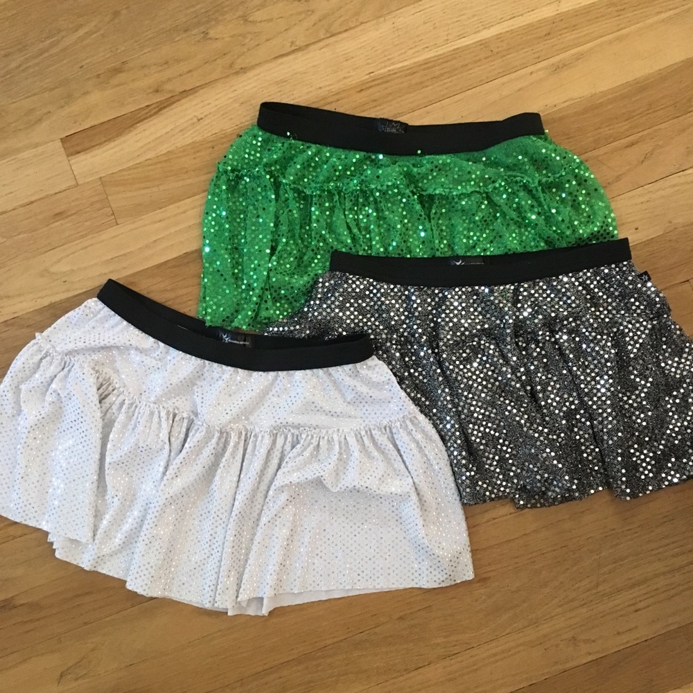 Set of 3 Sparkle Athletic skirts